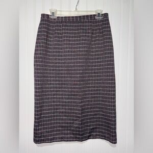 Prophecy Plaid Women's Pencil Skirt| Size 10 Petite